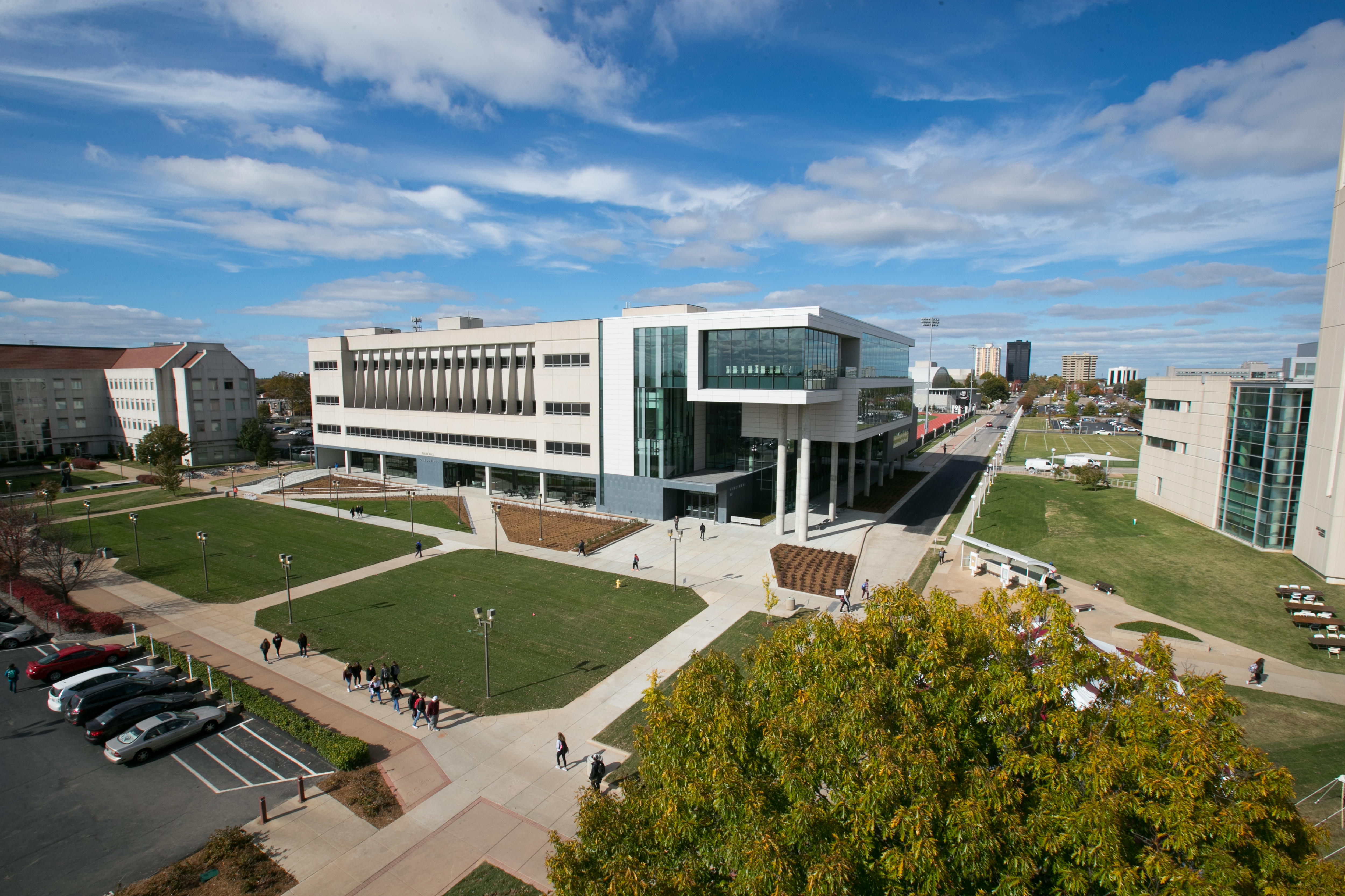 Photo of Glass Hall, home to the Missouri State University College of Business